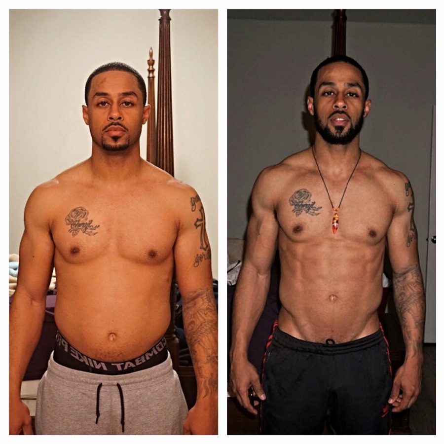 Chris — before and after transformation